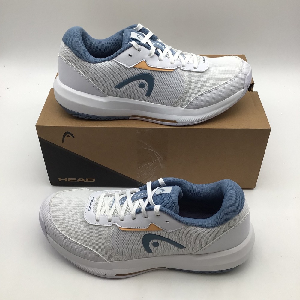 Head Revolt Court 5.0 Womens Tennis Shoes White Denim 274536 Size 10 NEW